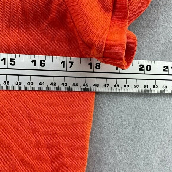 Polo Golf Ralph Lauren Classic Fit Shirt Womens Medium Orange Preppy Pony Logo - Picture 7 of 9